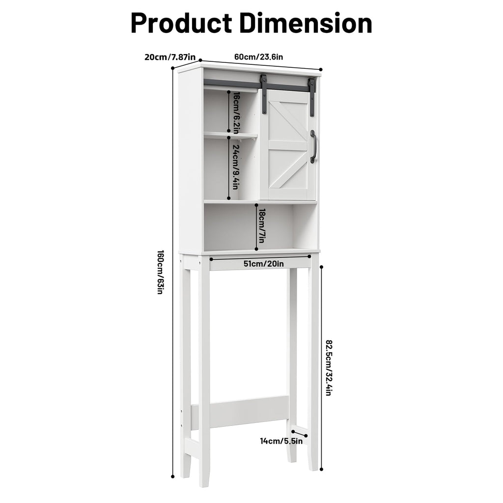 Over The Toilet Storage Cabinet, White K809865