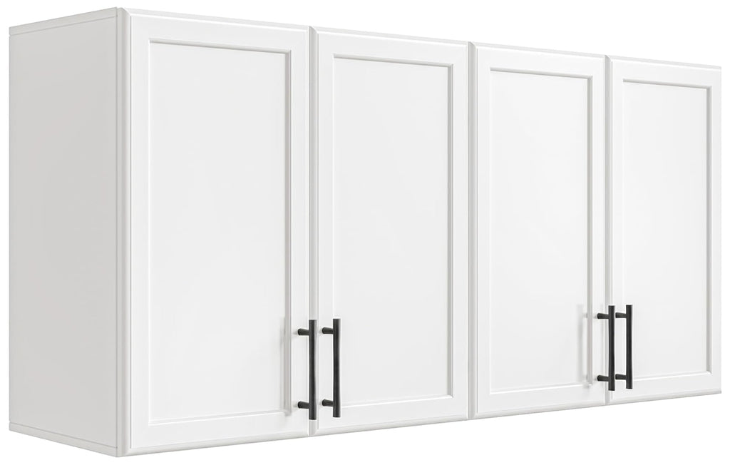 47.2" W Off White Wall Mounted Cabinet with Adjustable Shelf V9600
