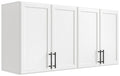 47.2" W Off White Wall Mounted Cabinet with Adjustable Shelf V9600
