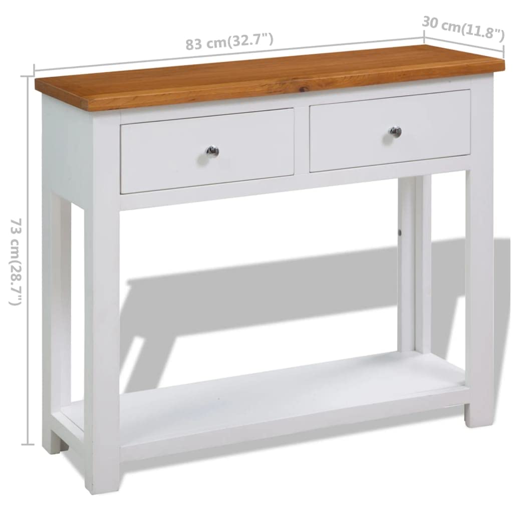 Solid Oak Wood Console Table X525