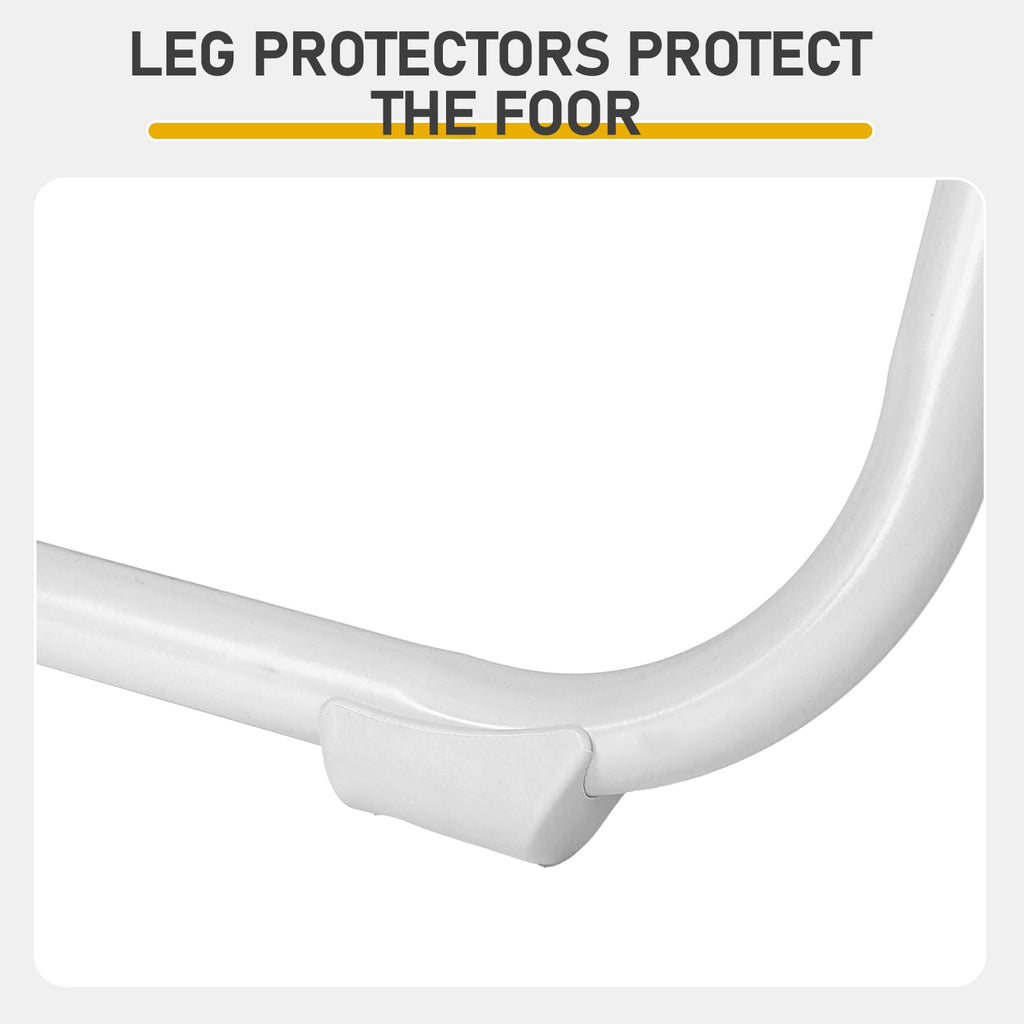 White Plastic Folding Chairs, 10 Pack Steel Frame X3269
