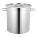 35L Stainless Steel Stockpot with Lid W751018