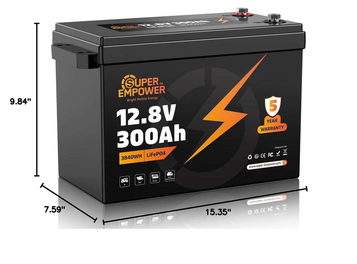 12V 300Ah LiFePO4 Lithium Battery S124