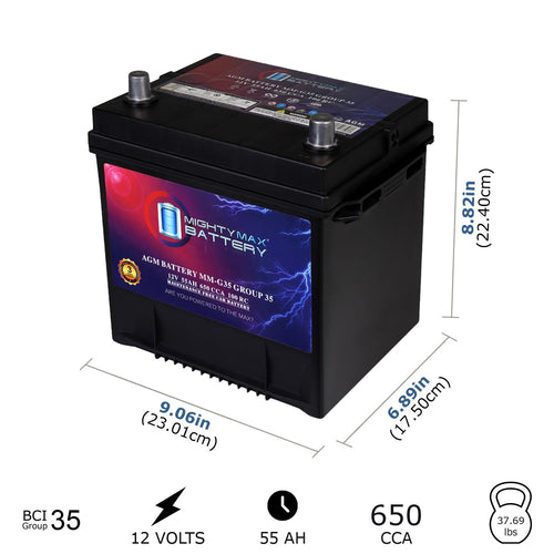 12V 55Ah AGM Replacement Battery H799262