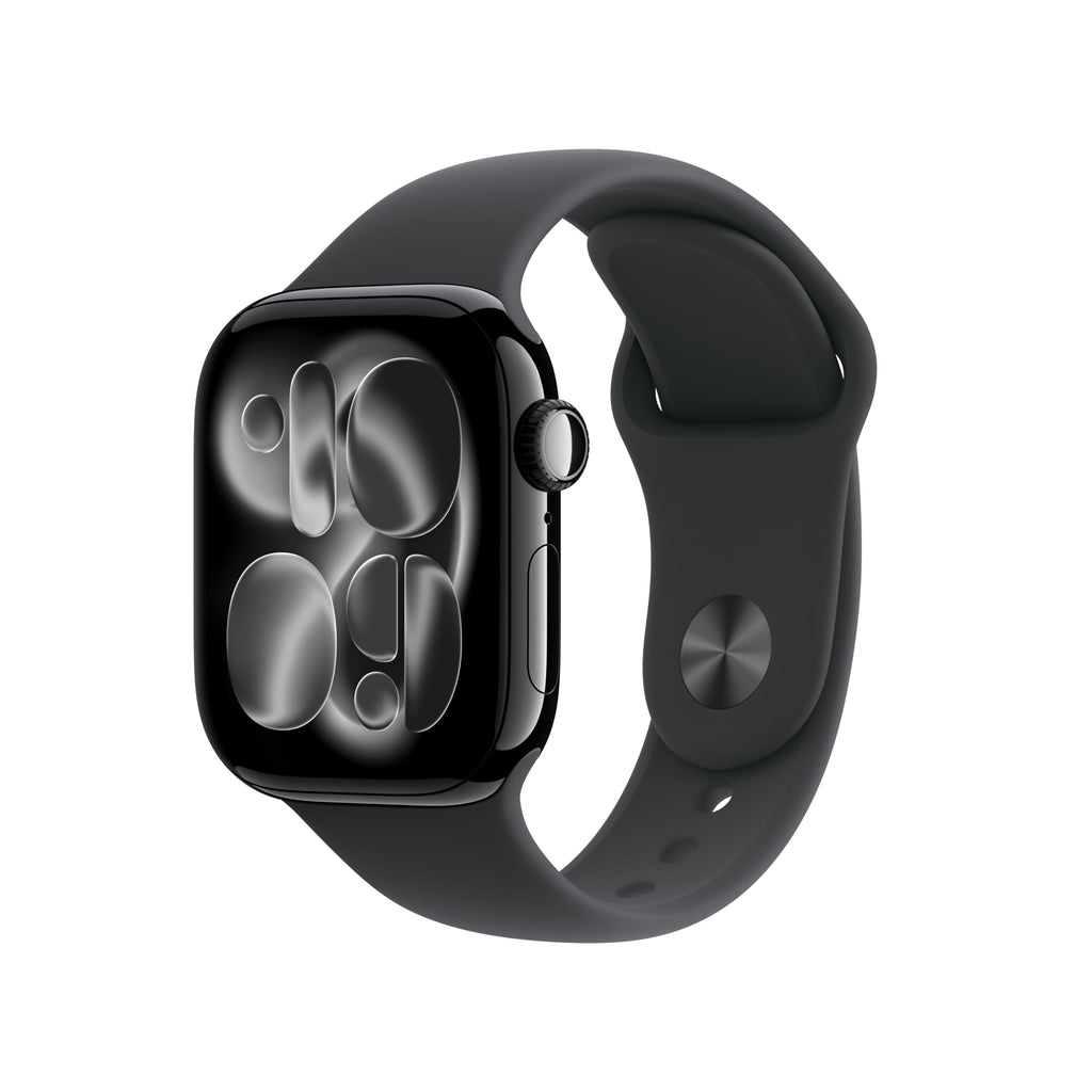 GPS 42mm Jet Black Aluminum Smartwatch with Black Sport Band Q958196