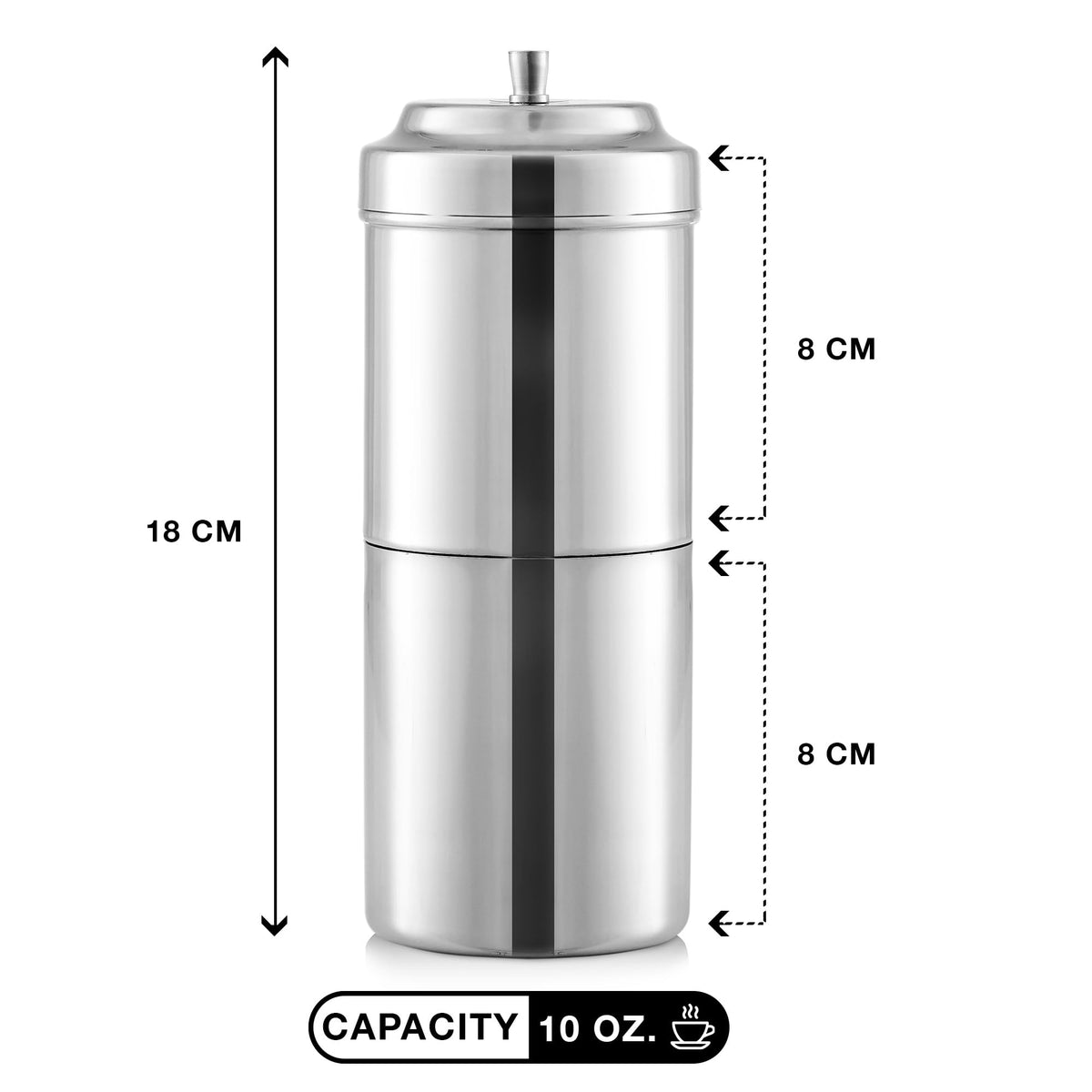 10 oz Stainless Steel Drip Coffee Maker N353