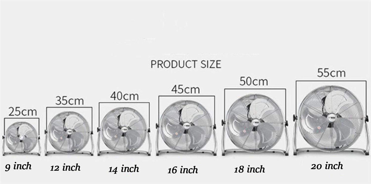 Metal High Velocity Fan Adjustable Floor Standing J8281