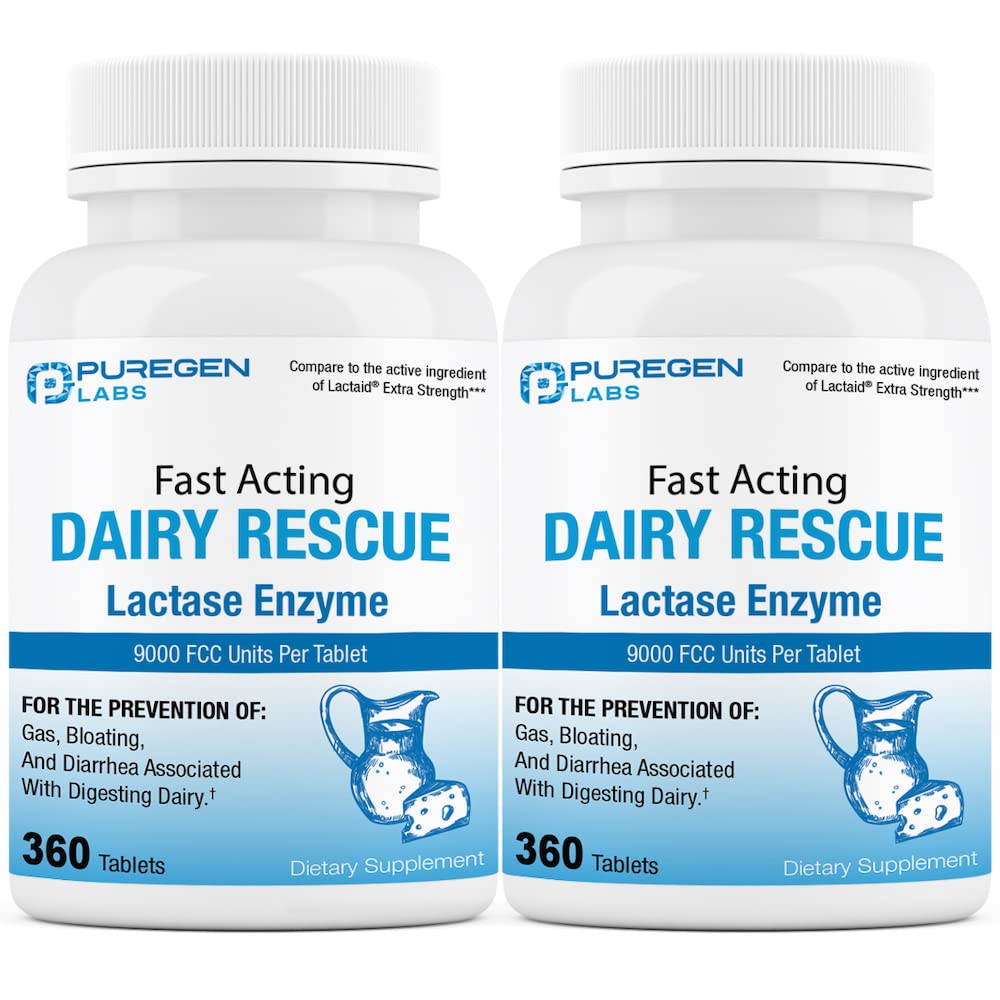 Dairy Relief Lactase Enzyme 9000 FCC 2 Pack C1433