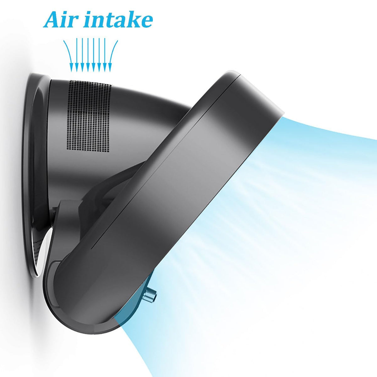 Bladeless Cooling Table Fan Wall Mount 3 Speeds Timer B8270