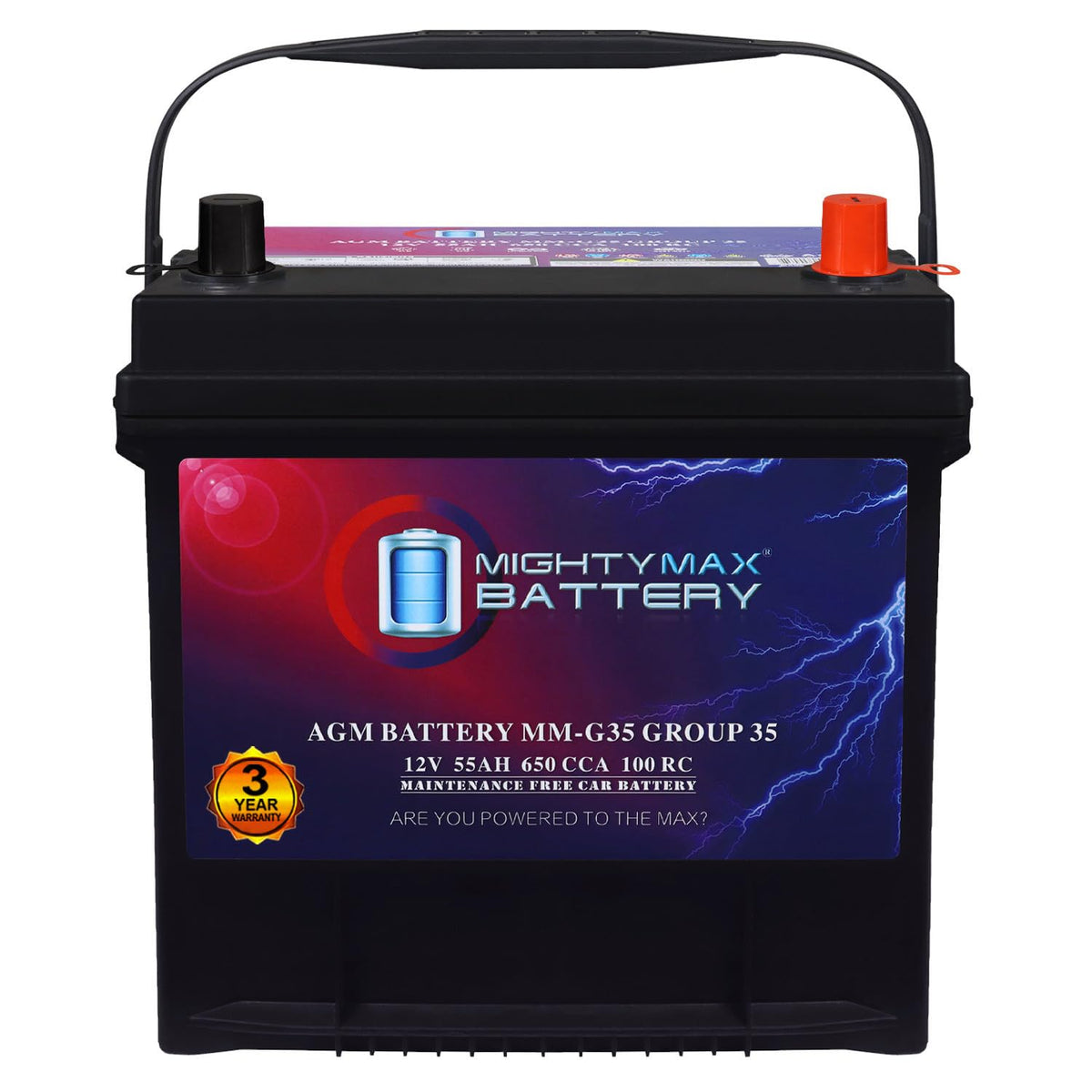 12V 55Ah AGM Replacement Battery H799262