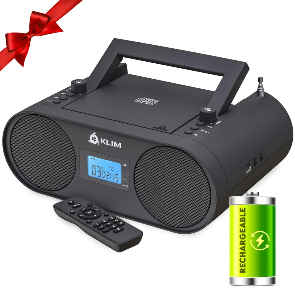 Portable CD Player Boombox with AM FM Radio and Bluetooth B61328