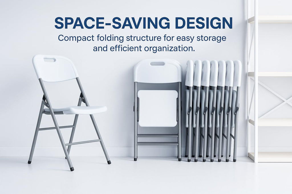 White Folding Chair Set of 50 O643925