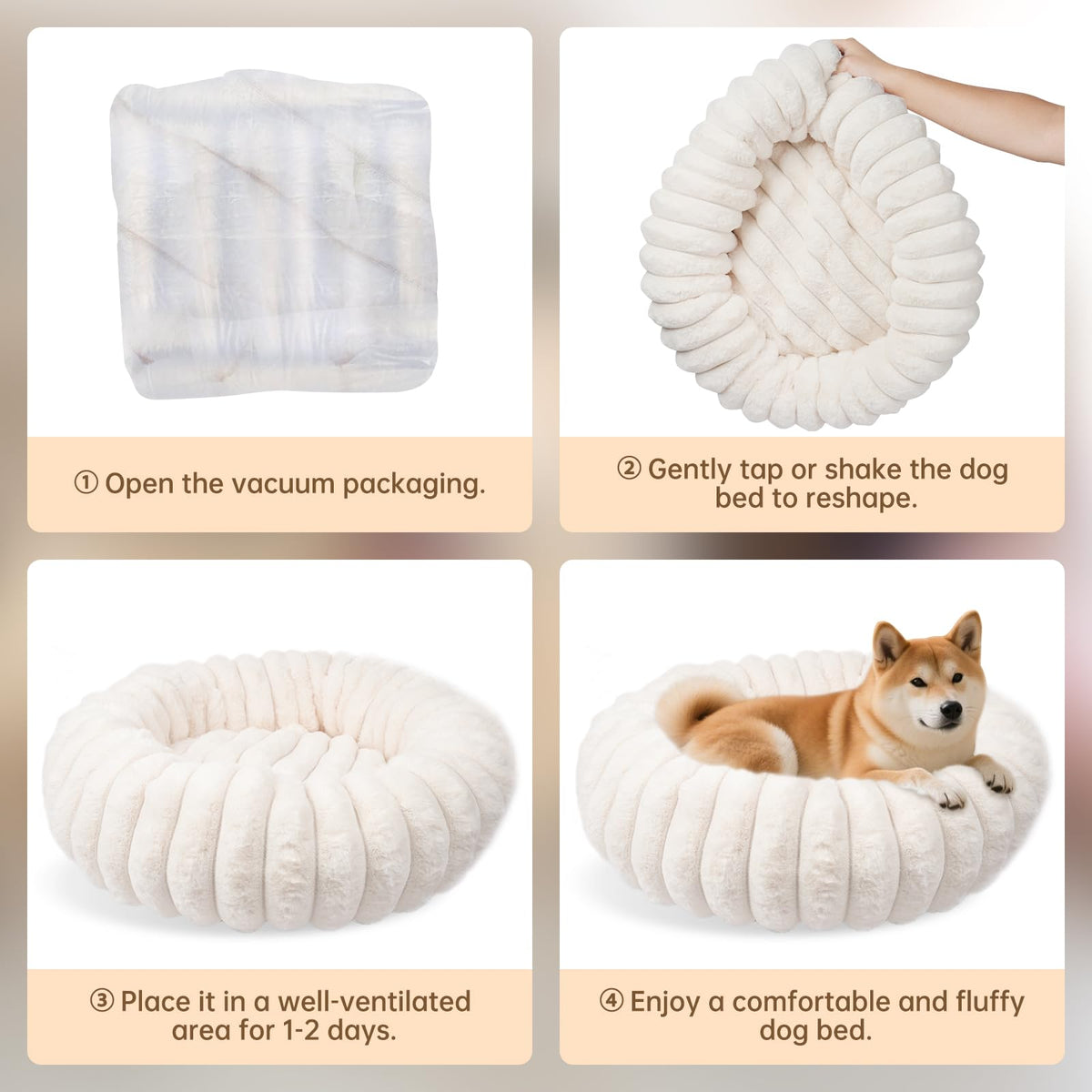 Small Round Dog Bed L36201
