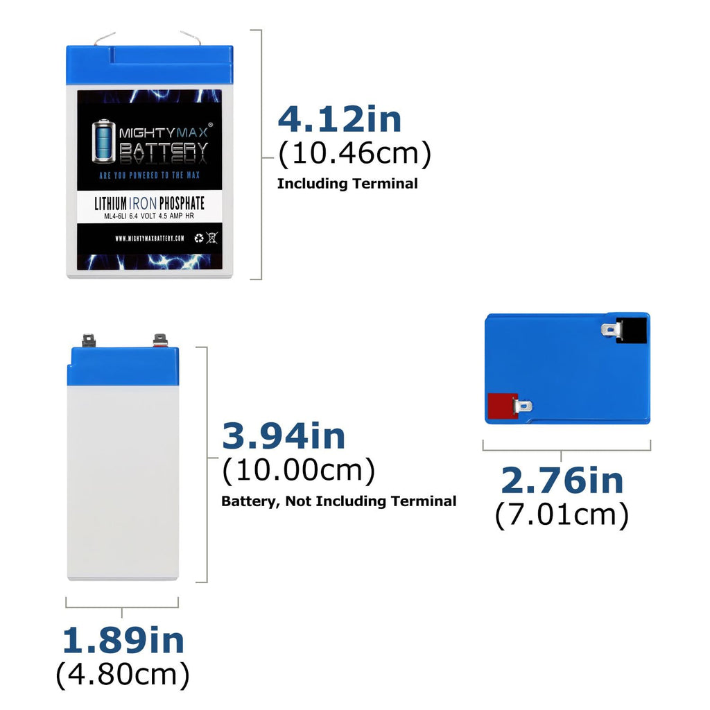 6V 4.5AH Lithium Replacement Battery H9587