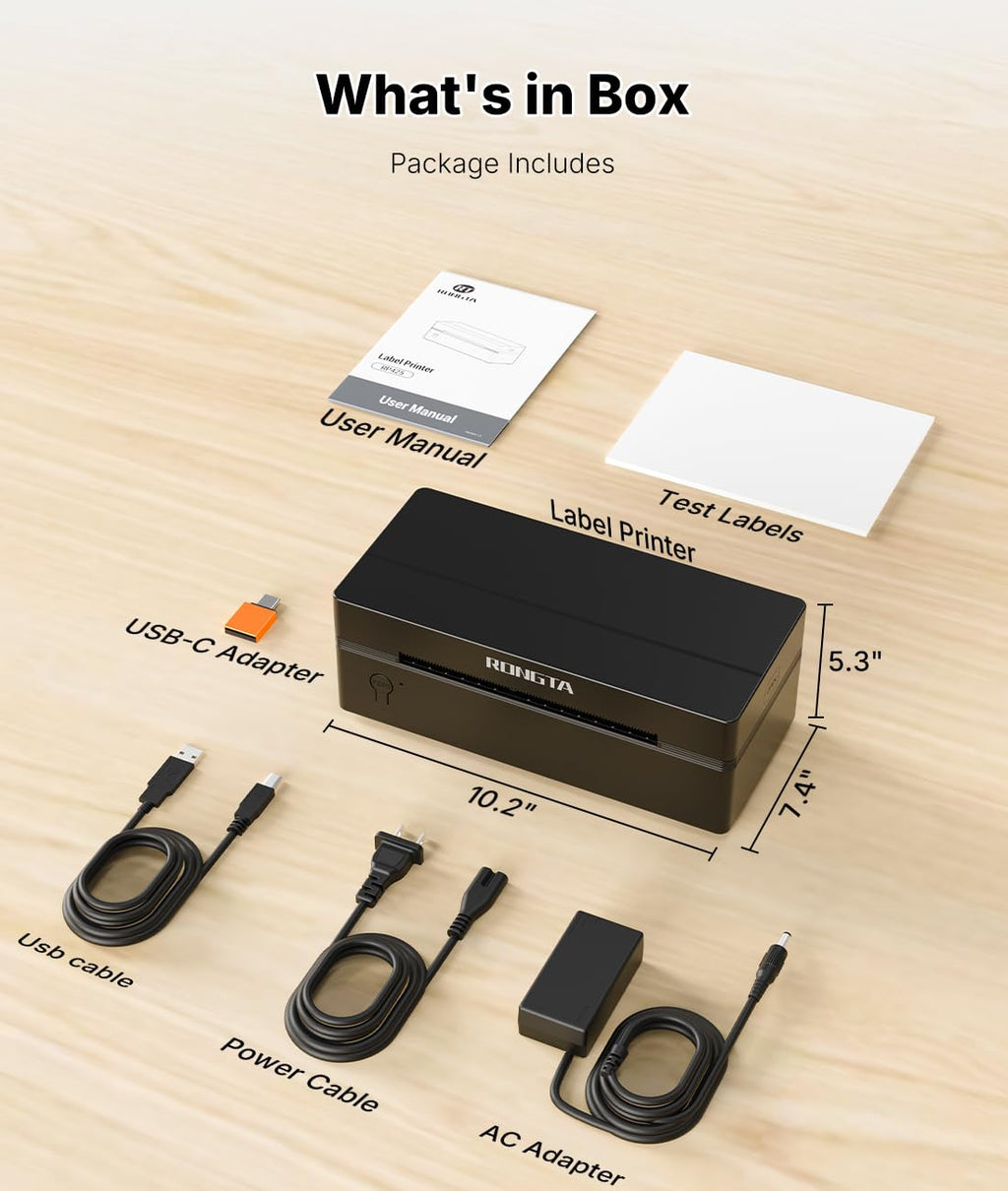 Bluetooth Thermal Shipping Label Printer 4x6 B126286