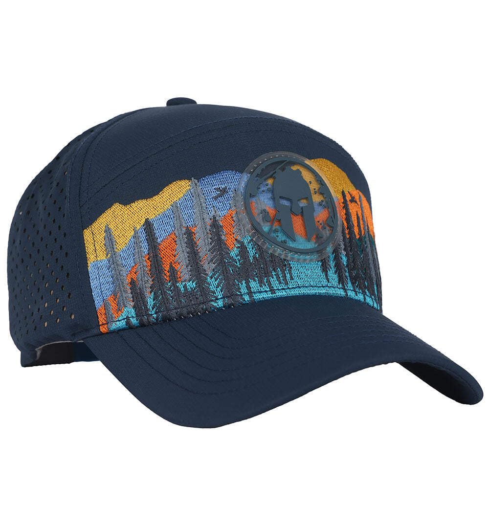 Navy Aqua Trucker Hat W827189
