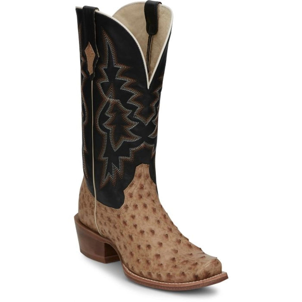 Full Quill Ostrich Leather Western Boots Y1579
