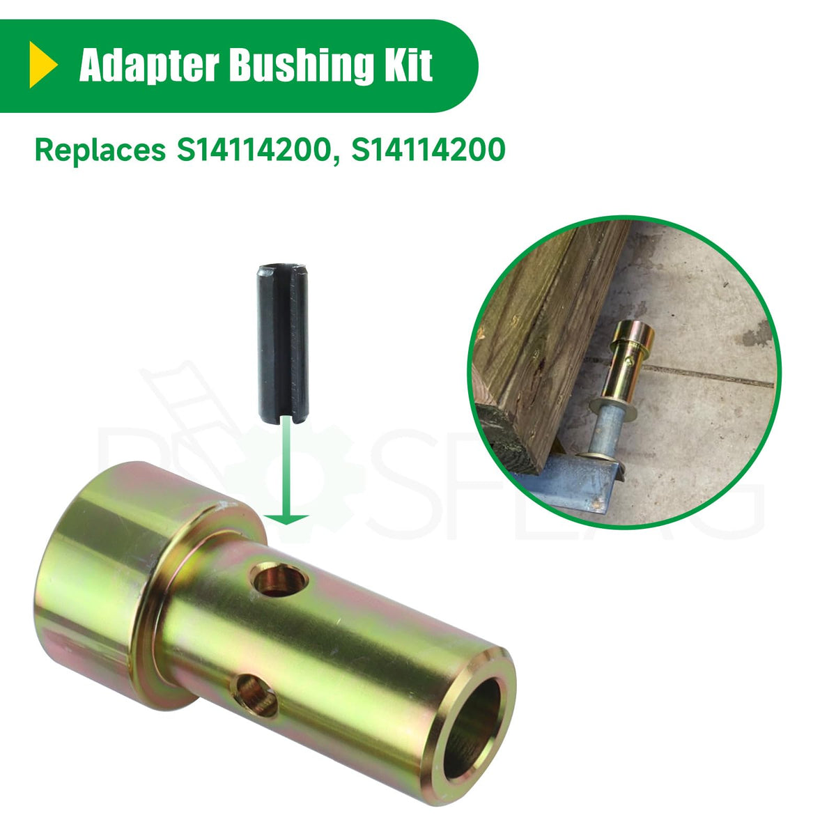Quick Hitch Adapter Bushing for 3 Point Hitch Tractor E6059