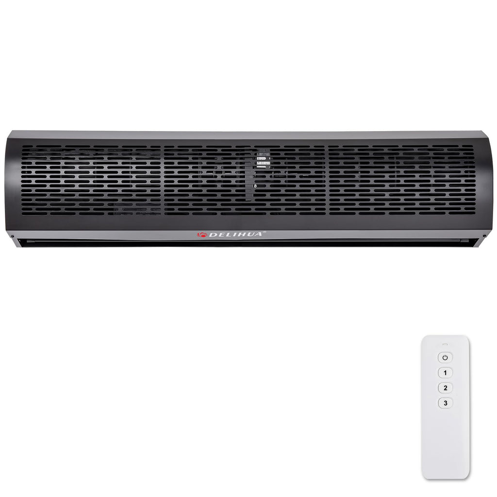 48 Inch Black Air Curtain Fan with Magnetic Door Switch K617806