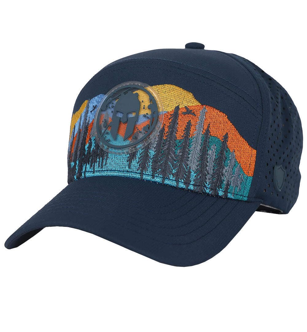 Navy Aqua Trucker Hat W827189