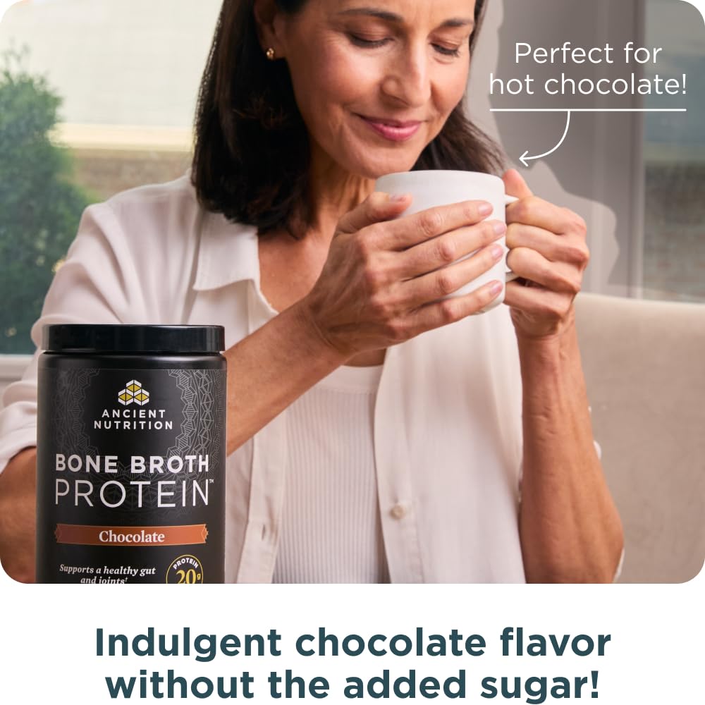 Grass Fed Bone Broth Protein Powder, Chocolate D88618
