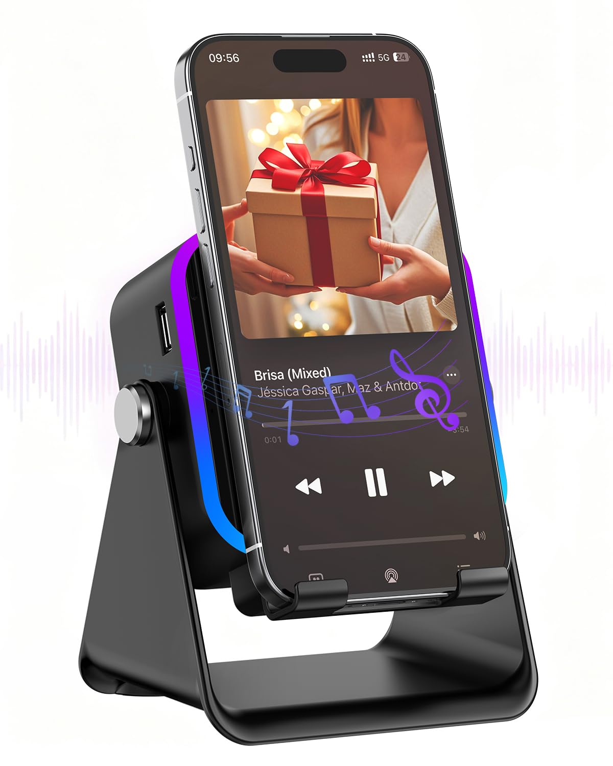 Wireless Induction Speaker with Phone Stand O876