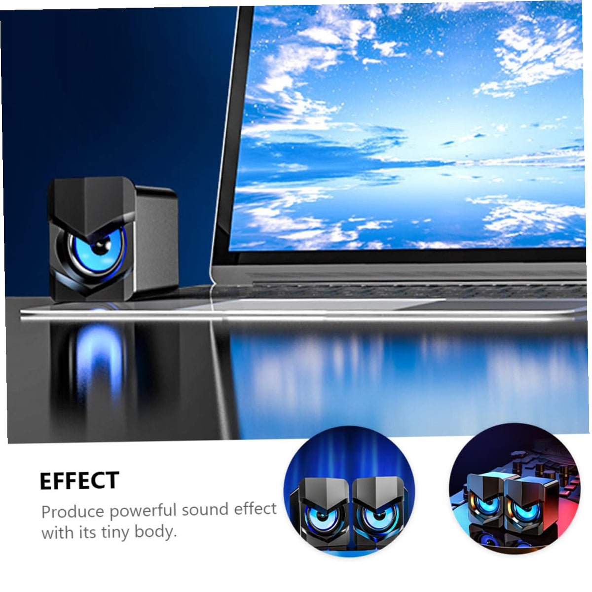 2 Pack Mini USB Powered Computer Speakers T415