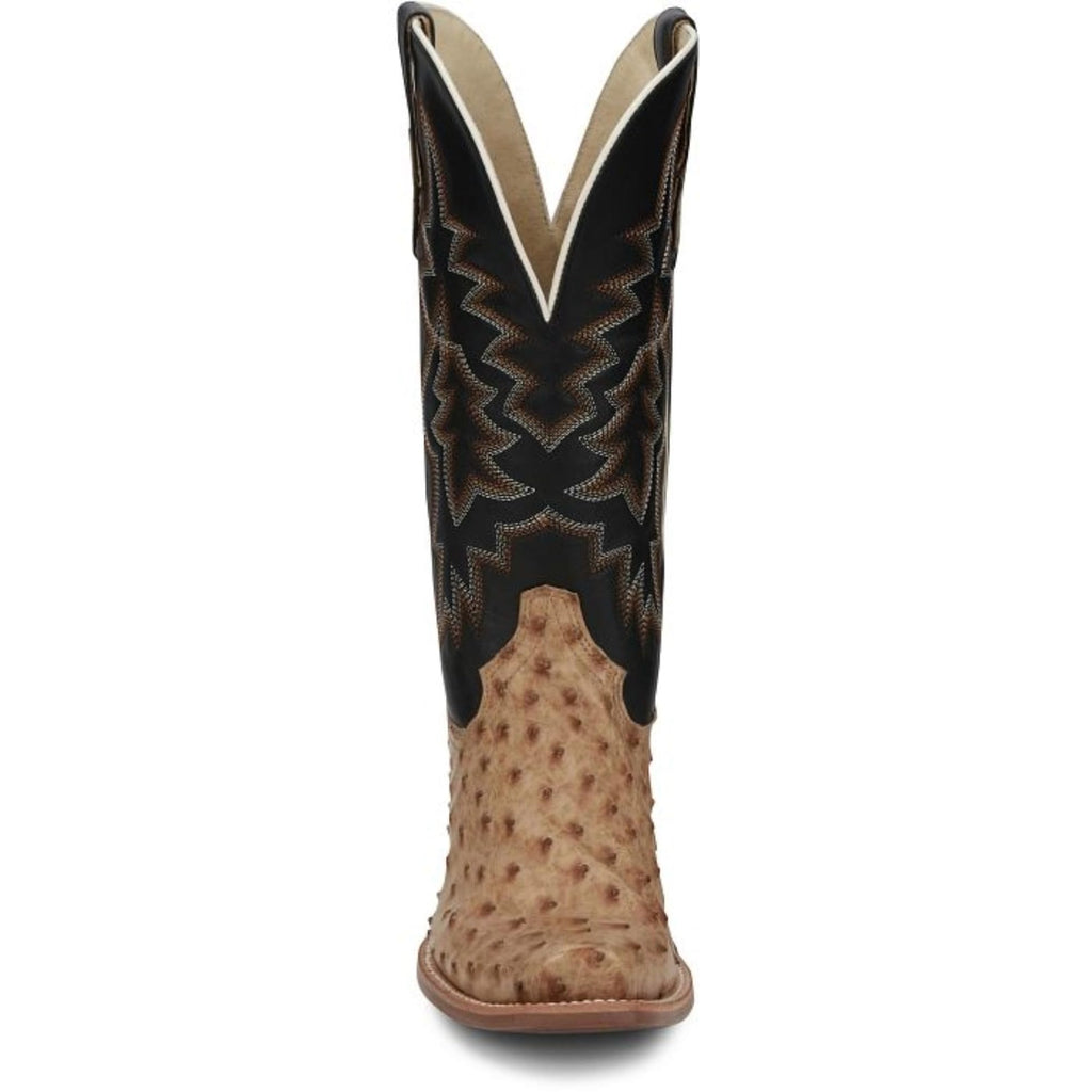 Full Quill Ostrich Leather Western Boots Y1579