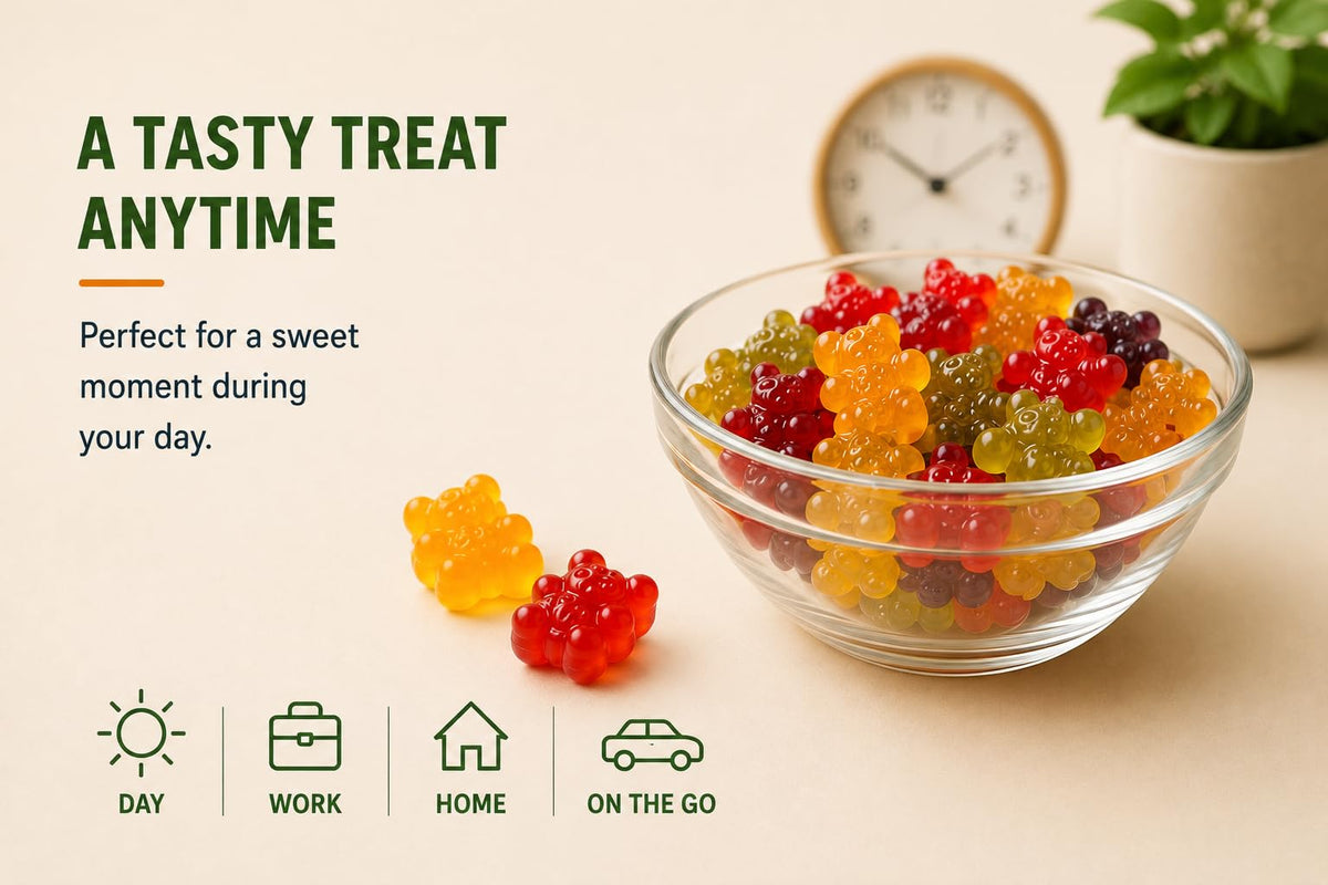 Sugar Free Vegan Hemp Gummies, 60 Count M4809