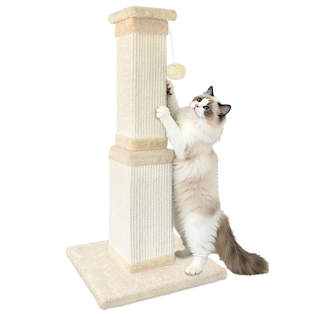 Beige 32Inch Sisal Cat Scratching Post N8815