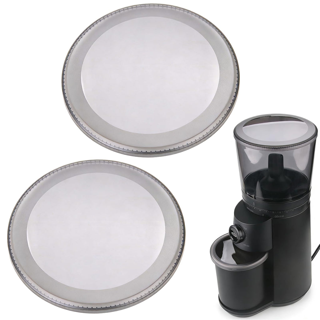 Container Lid for Conical Burr Coffee Grinder, 2 Transparent Gray T48137