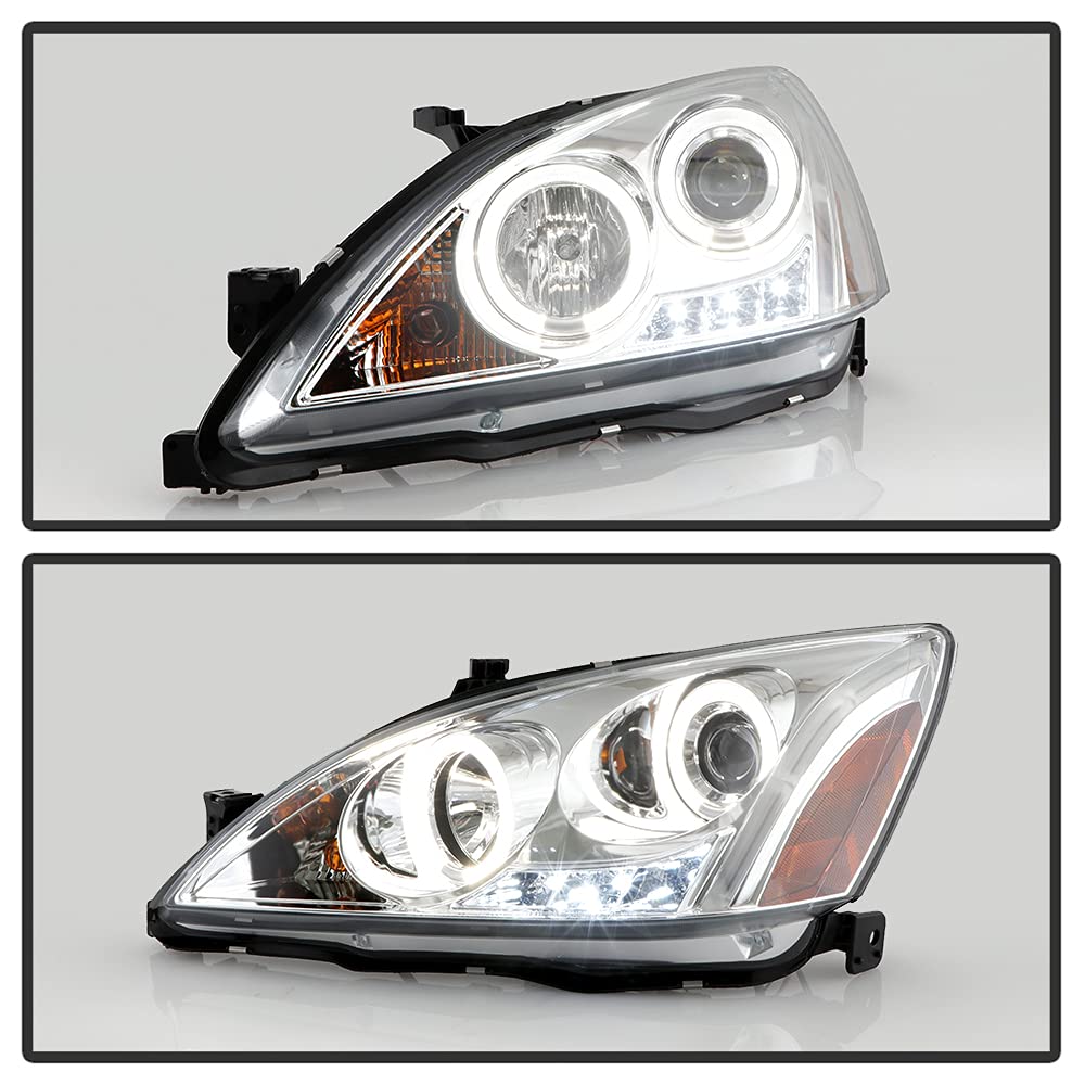 For 2003-2007 Honda Accord LED Projector Headlights, Driver & Passenger Side C169787