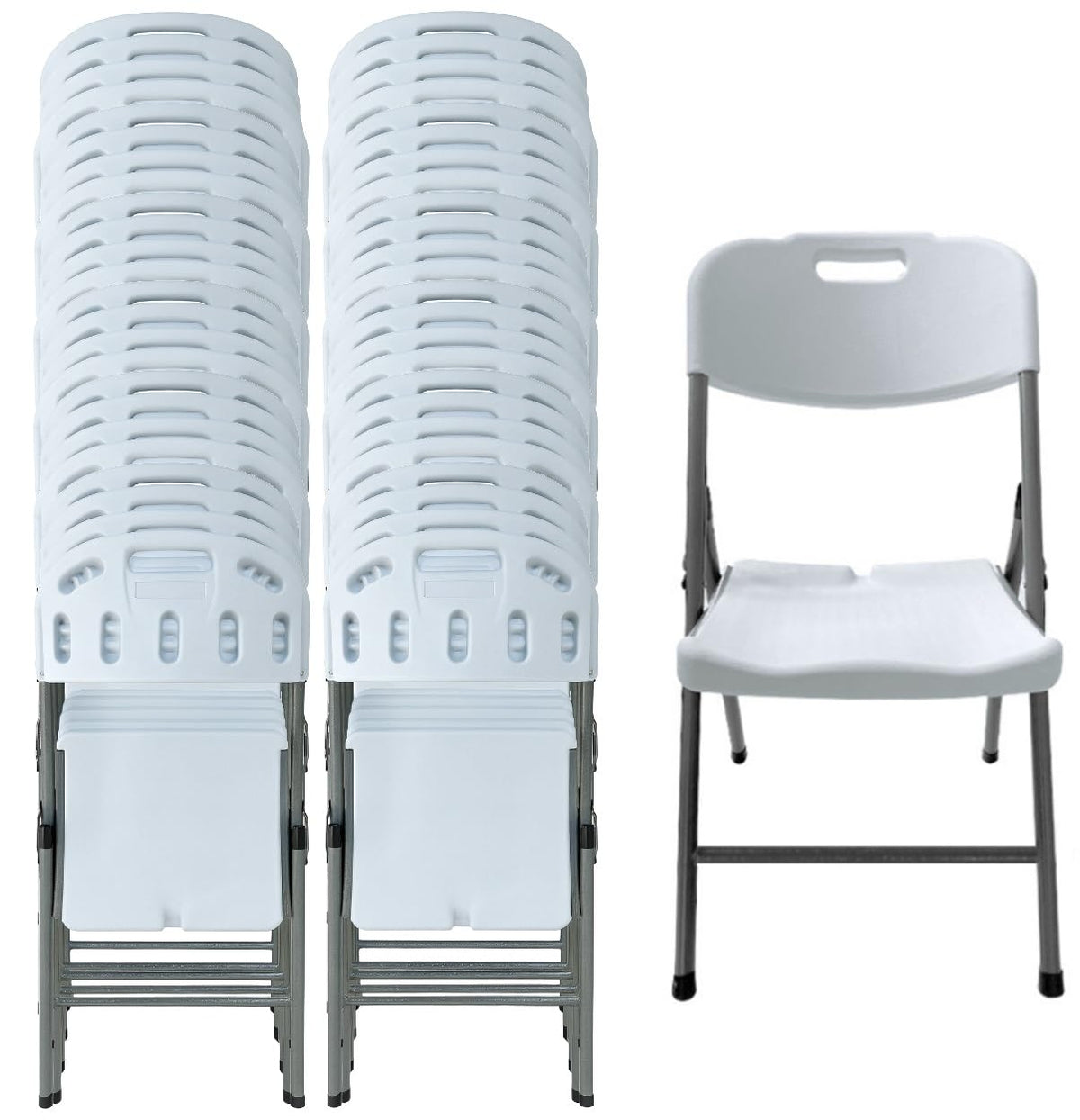 White Folding Chair Set of 50 O643925