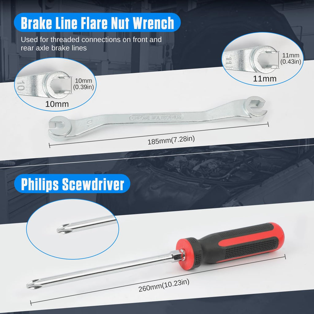 15 Pc Drum & Disc Brake Tool Kit A416