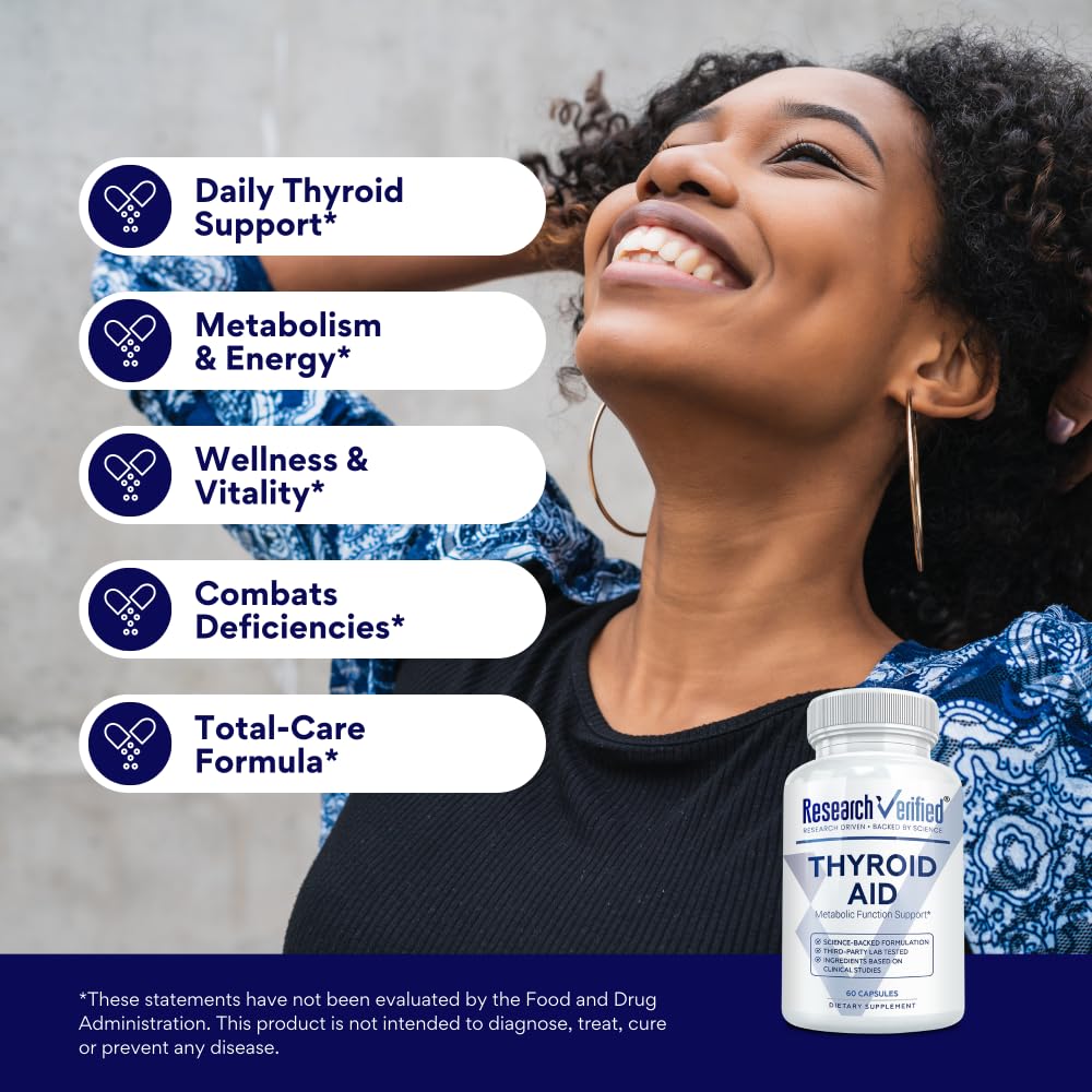 Thyroid Aid with Iodine Copper & Zinc 60 Capsules K6319