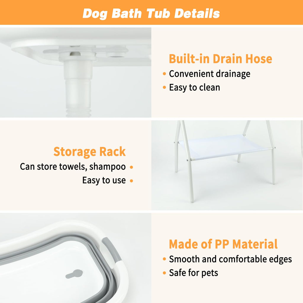 Portable Collapsible Dog Bathtub P1725