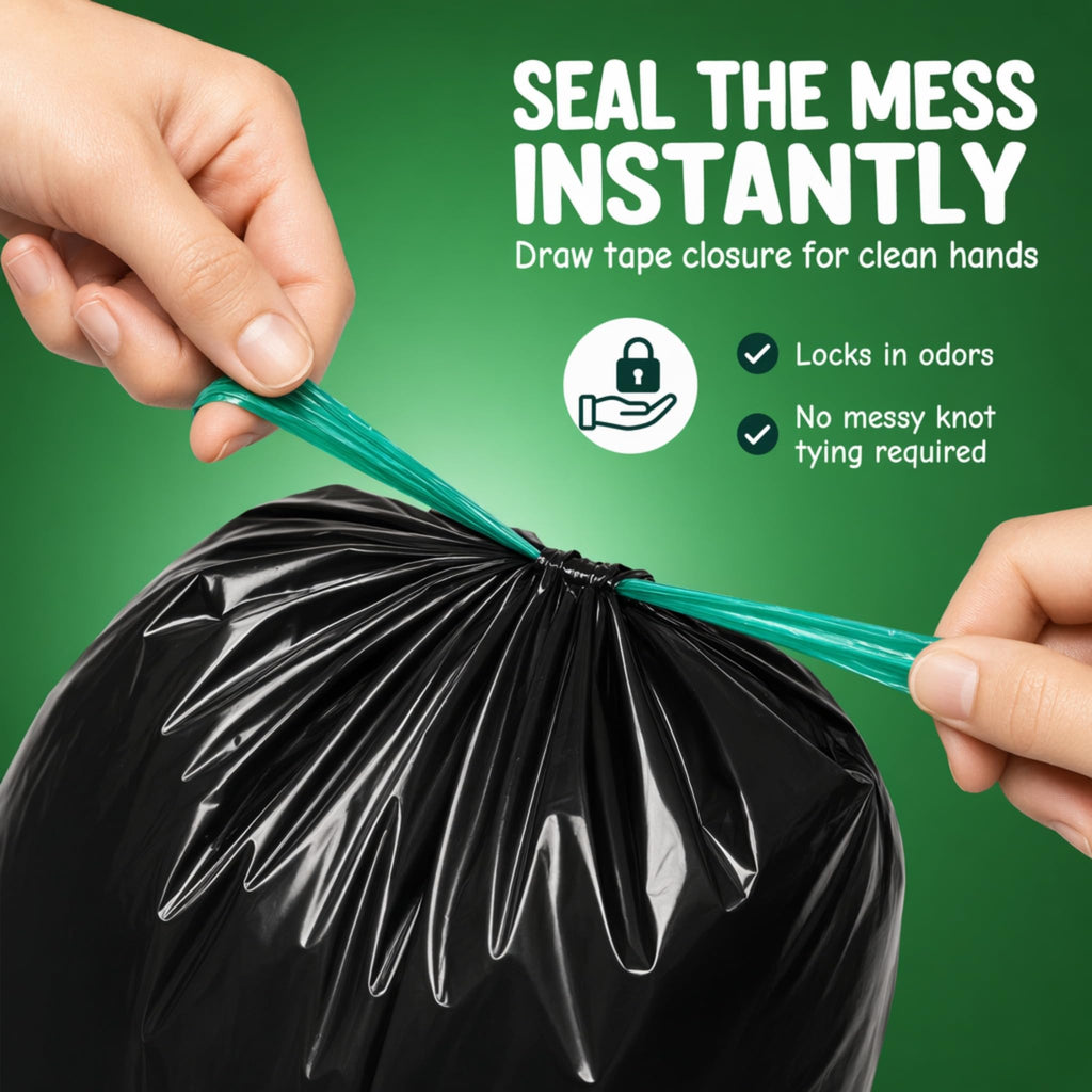 Black Dog Waste Can Liners 50pcs 27.5"x29" E835