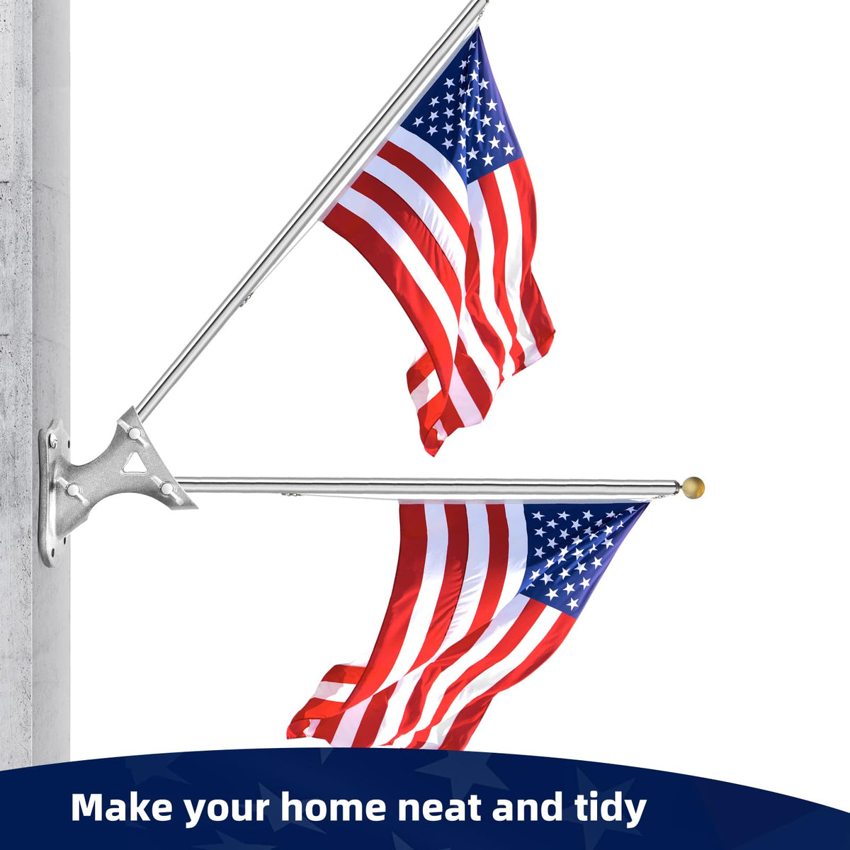 Heavy Duty Flag Pole Mounting Bracket L913