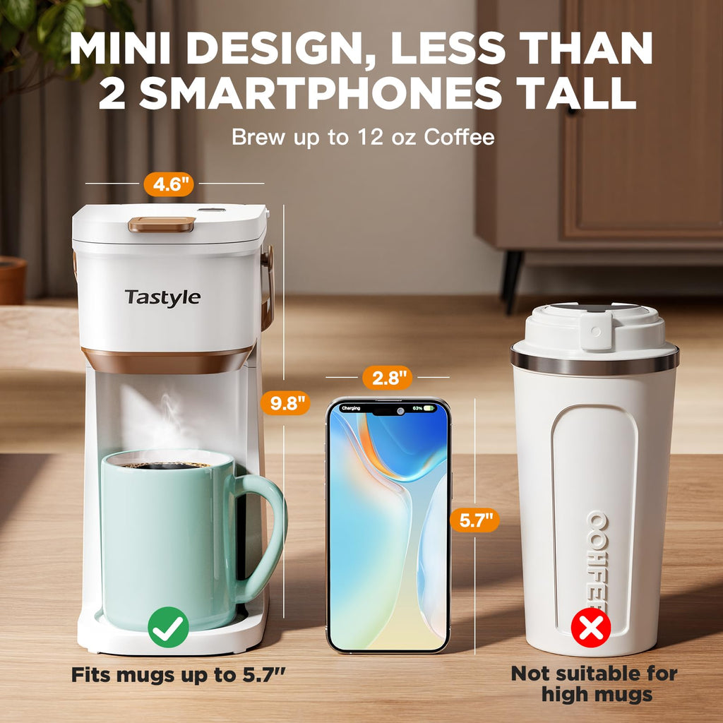 Mini Single Serve Coffee Maker with Handle K114718
