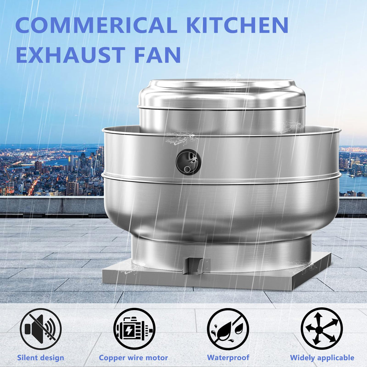 Exhaust Fan 2HP 208-230V Single Phase 6300 CFM Q15169
