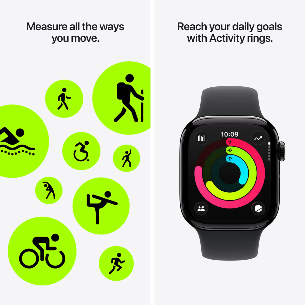 GPS 42mm Jet Black Aluminum Smartwatch with Black Sport Band Q958196