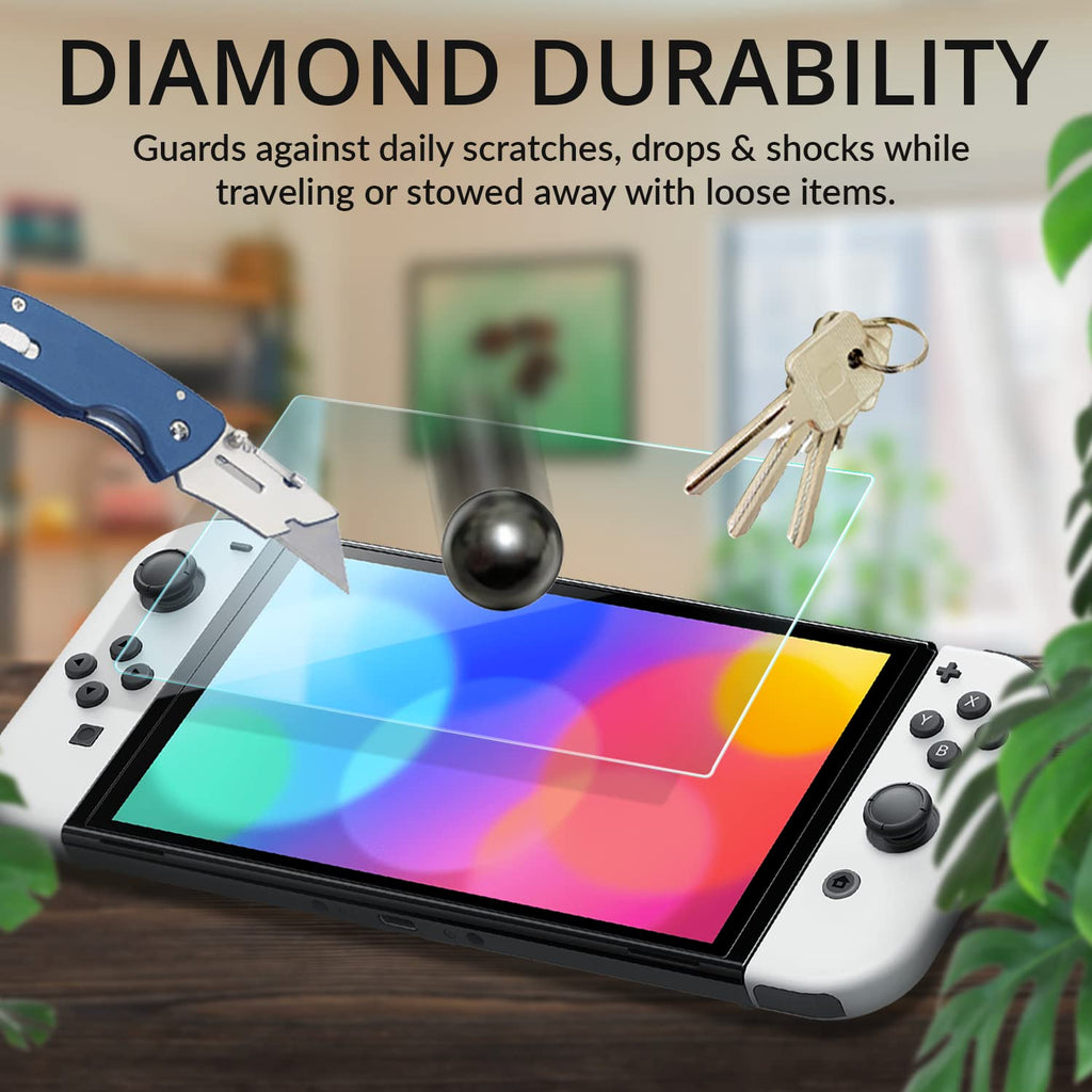 Screen Protector and Case Bundle with Tempered Glass and EVA Case S17950