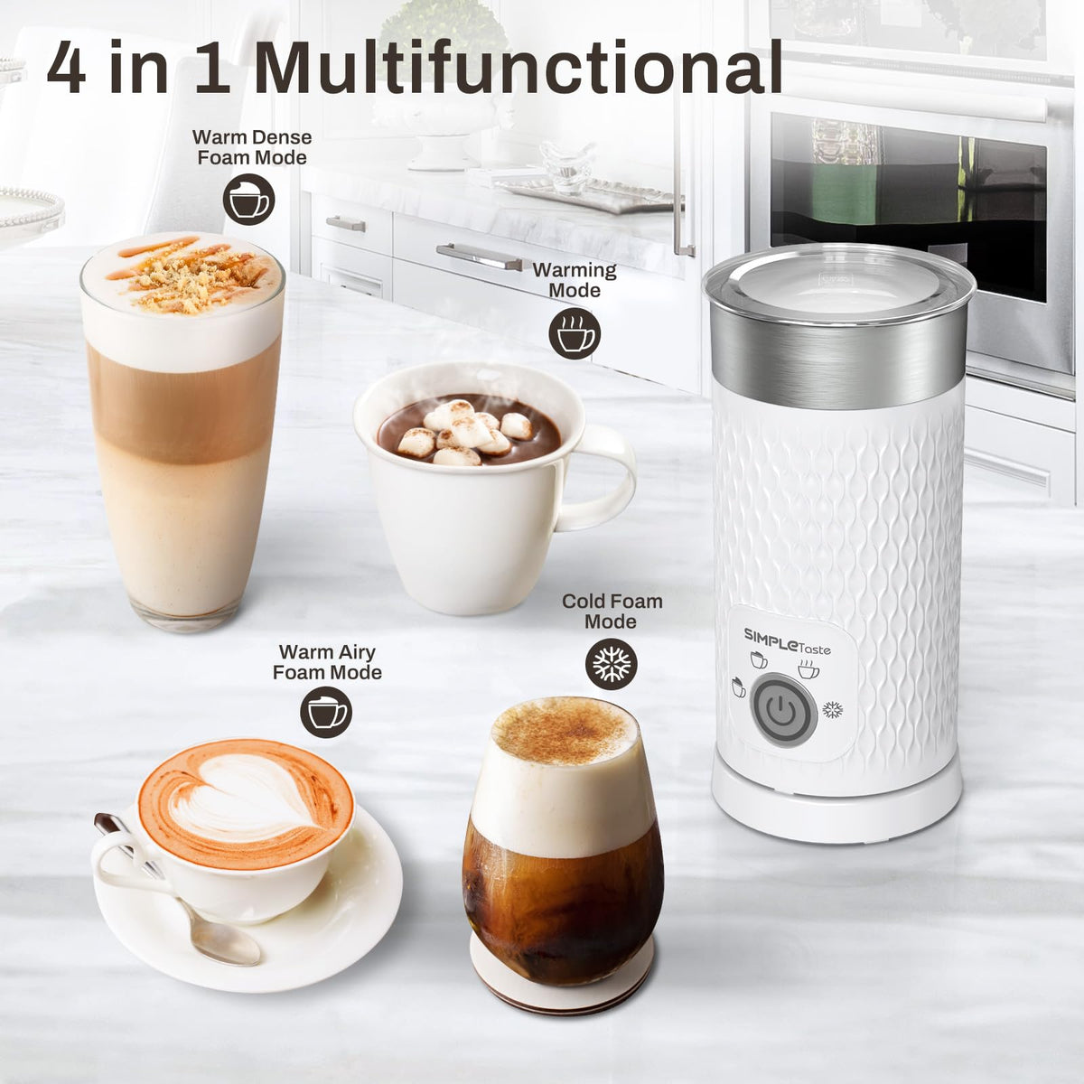 4-in-1 Electric Automatic Milk Steamer U60178