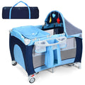4-in-1 Portable Baby Playard with Bassinet and Changing Table G914505