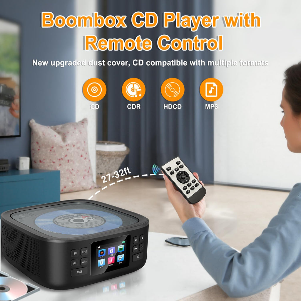 Portable CD Player with Bluetooth and Speakers N529