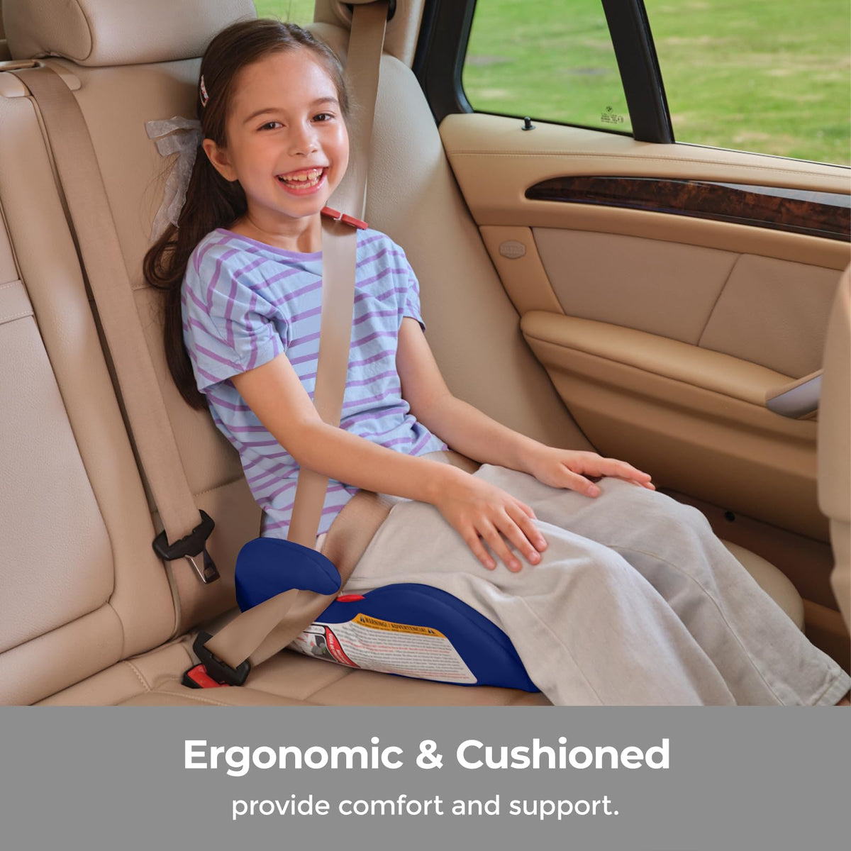 Backless Booster Car Seat, 40-100 lbs K124