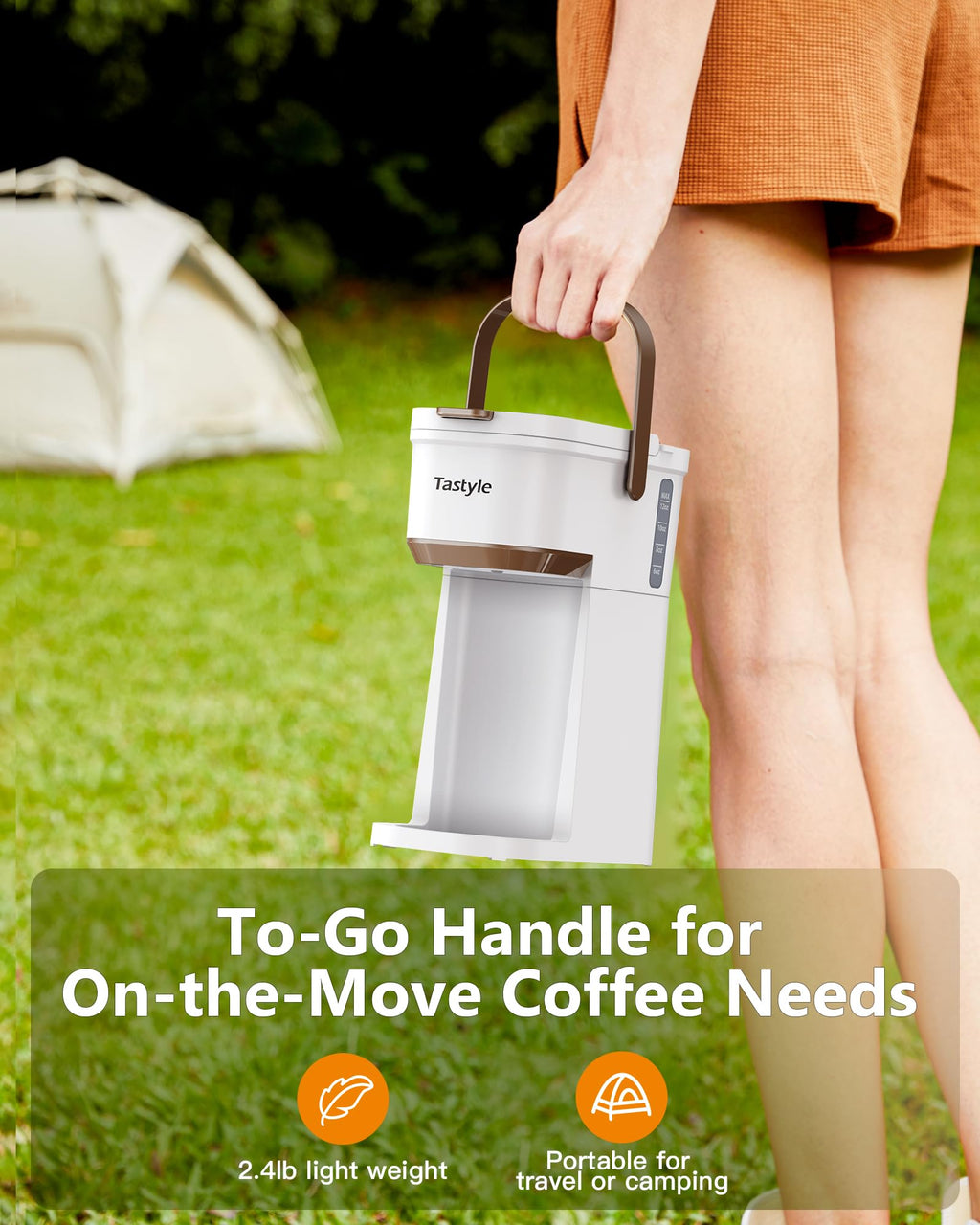 Mini Single Serve Coffee Maker with Handle K114718