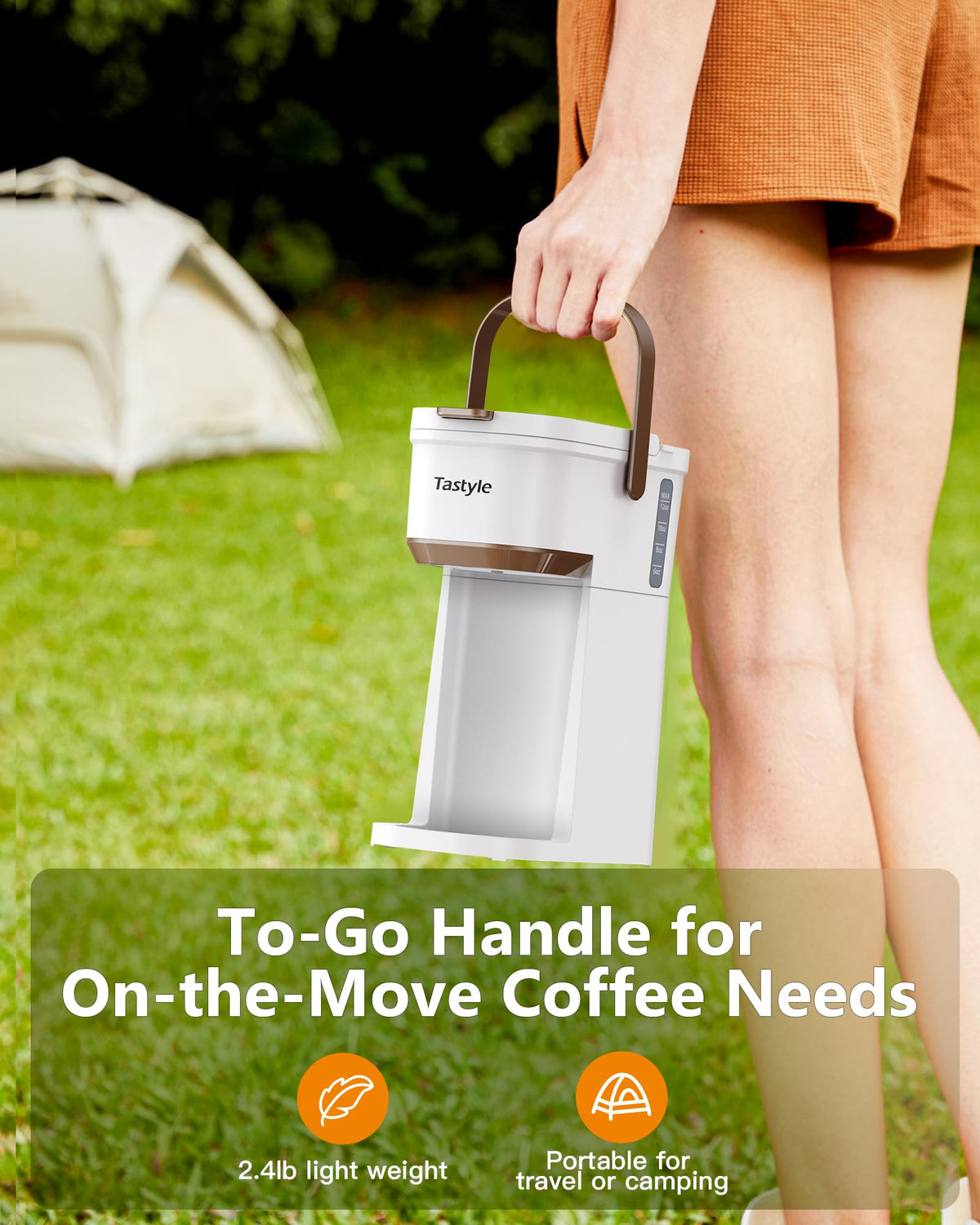 Mini Single Serve Coffee Maker with Handle K114718