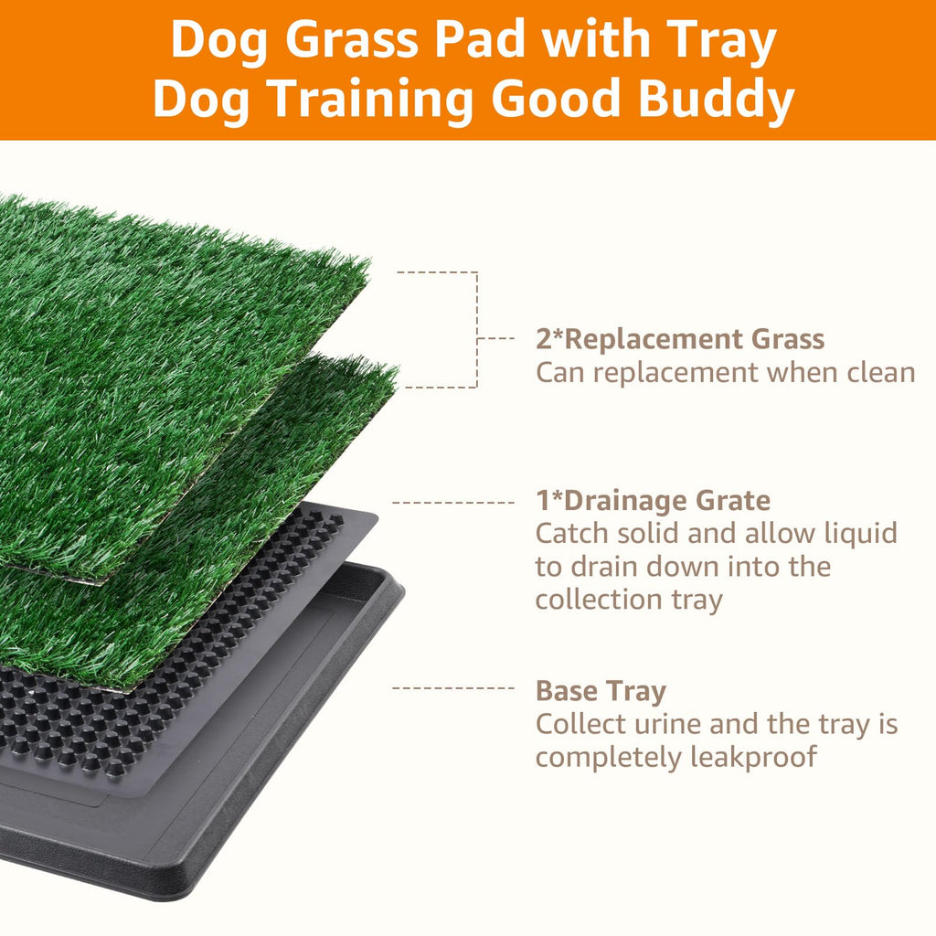 Dog Grass Pad with Tray 16x20in Z70811