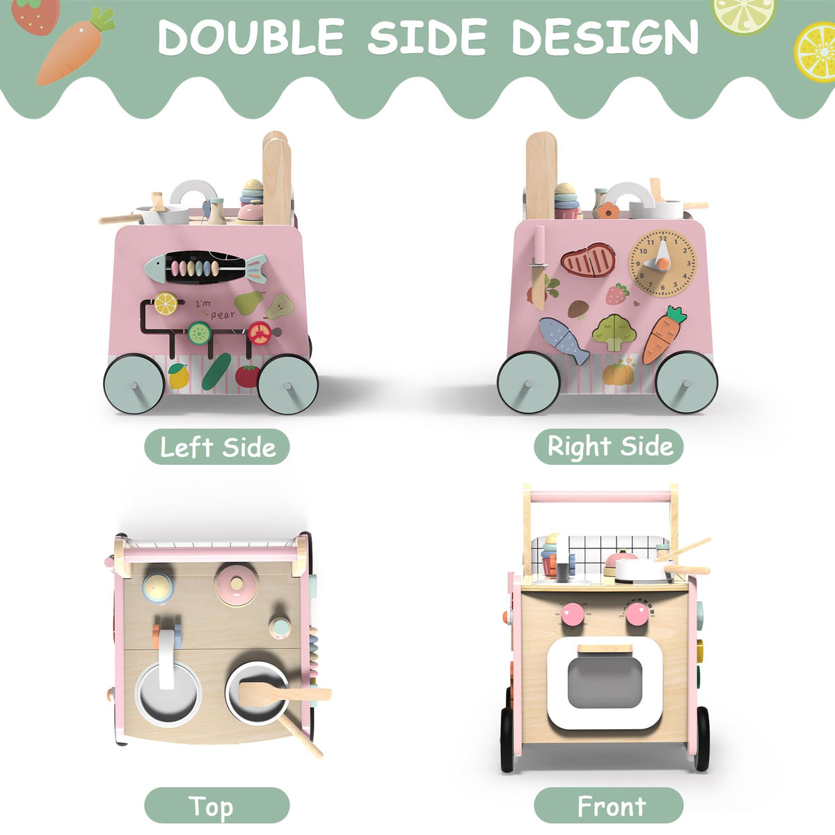 Wooden Baby Walker 4-in-1 O795638